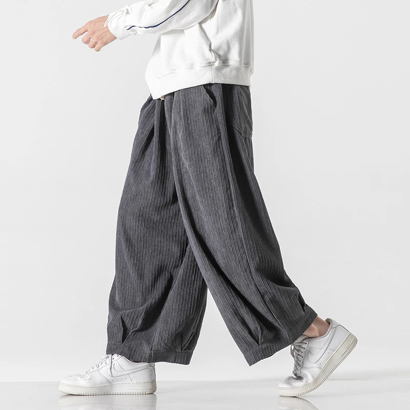 Corduroy Pant Warm - Pantaloni da uomo autunno inverno giapponese