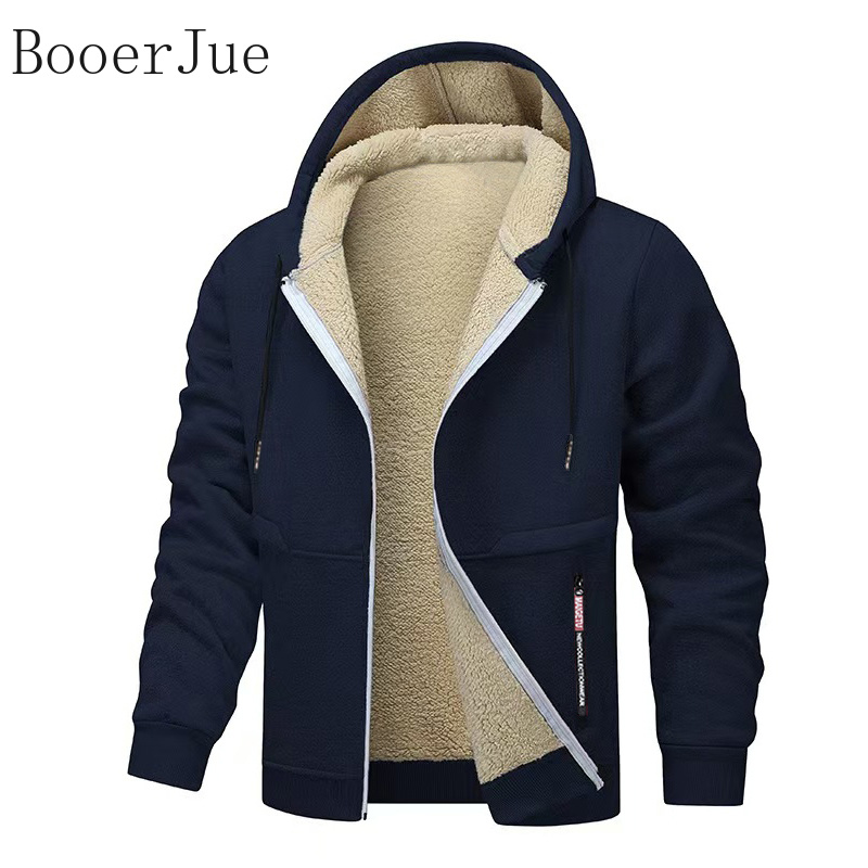 Sherpa Hoodie Fleece - Giacca con Cappuccio e Zip Foderata