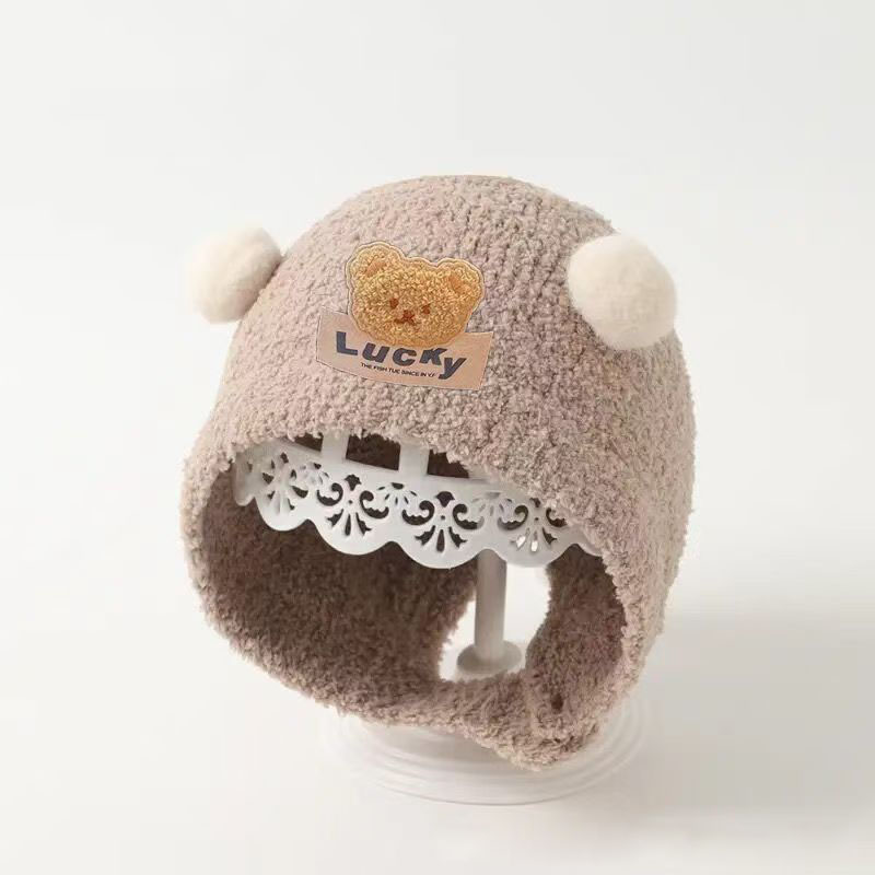 Knit Beanie Hat Warm - Cappello Invernale per Neonati con Orecchie