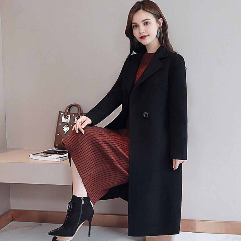 Wool Coat Peacoat - Cappotto in Lana da Donna, Tinta