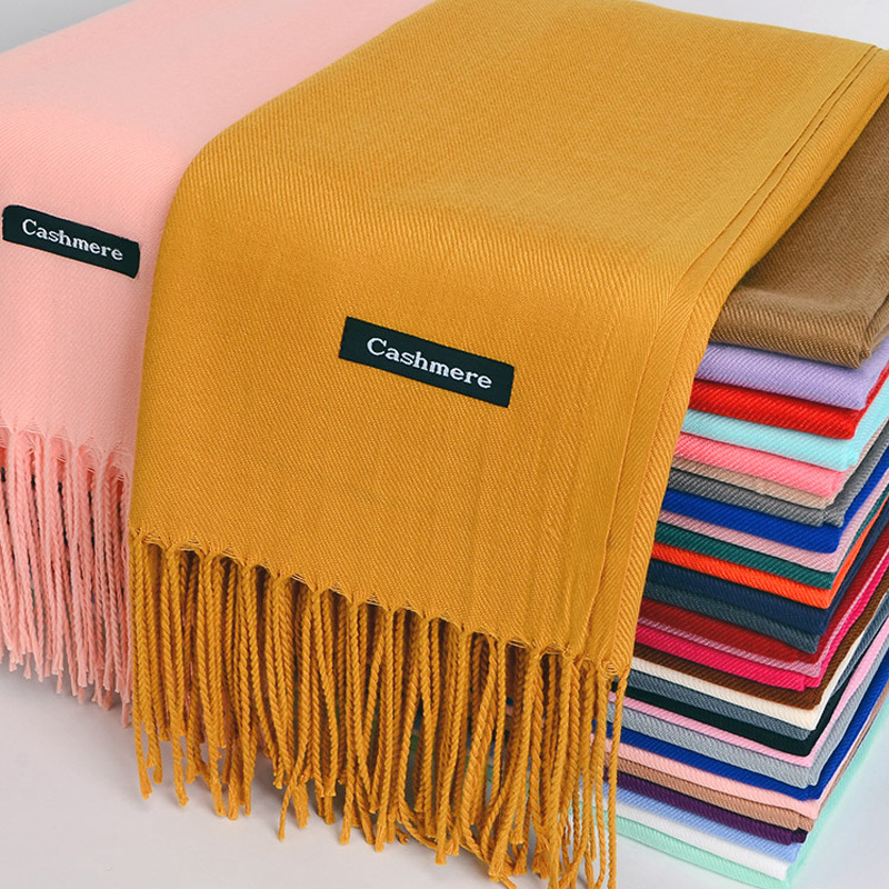 Cashmere Pashmina Wrap - Sciarpa multiuso in cashmere imitazione Sciarpa