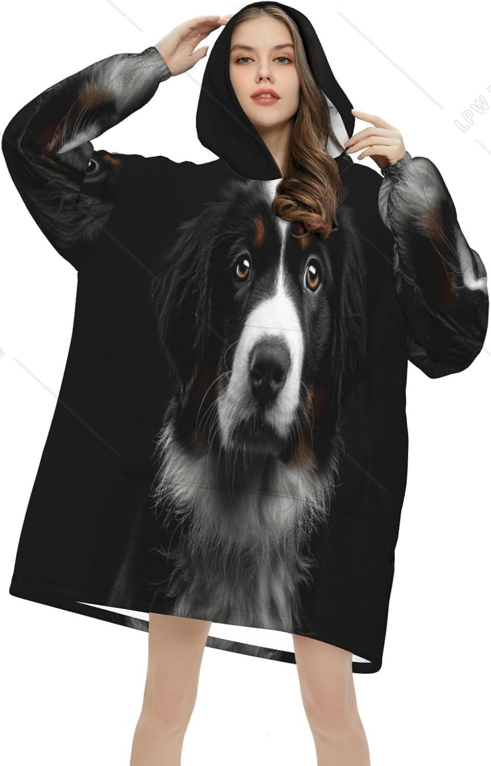 Sherpa Hoodie Fleece - Coperta Indossabile con Cappuccio per Cani