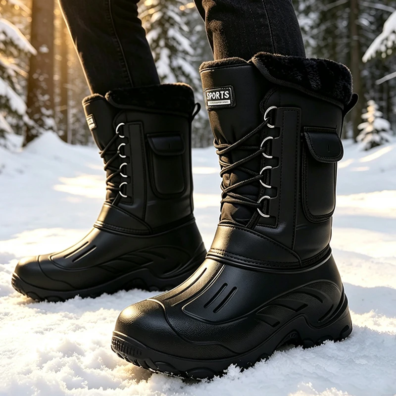 Waterproof Winter Boot - Scarponi da Neve Invernali da Uomo,