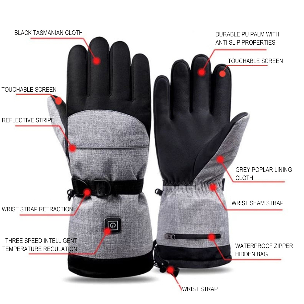 Hand Warmer Electric - 1 paio di guanti termici elettrici