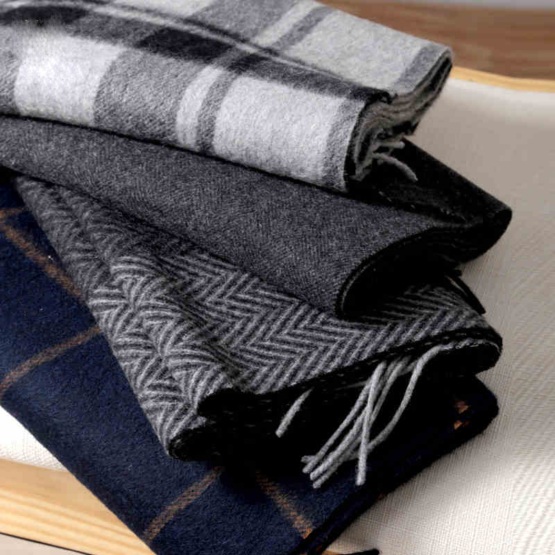 Wool Scarf Men - Sciarpa Pashmina da uomo Sciarpa invernale