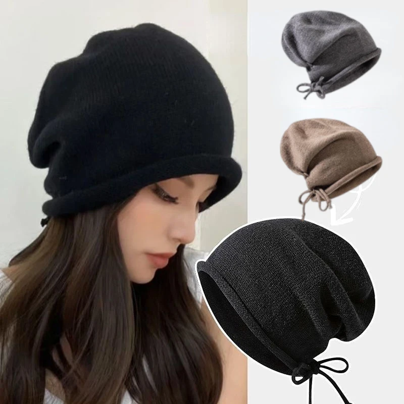 Cappucci a cuffia lavorati a m - Knit Beanie Hat Warm recensione e prezzo