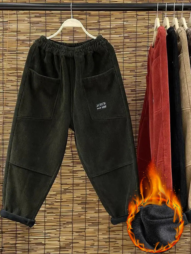 Casual Plus Velvet Womens Hare - Corduroy Pant Warm recensione e prezzo