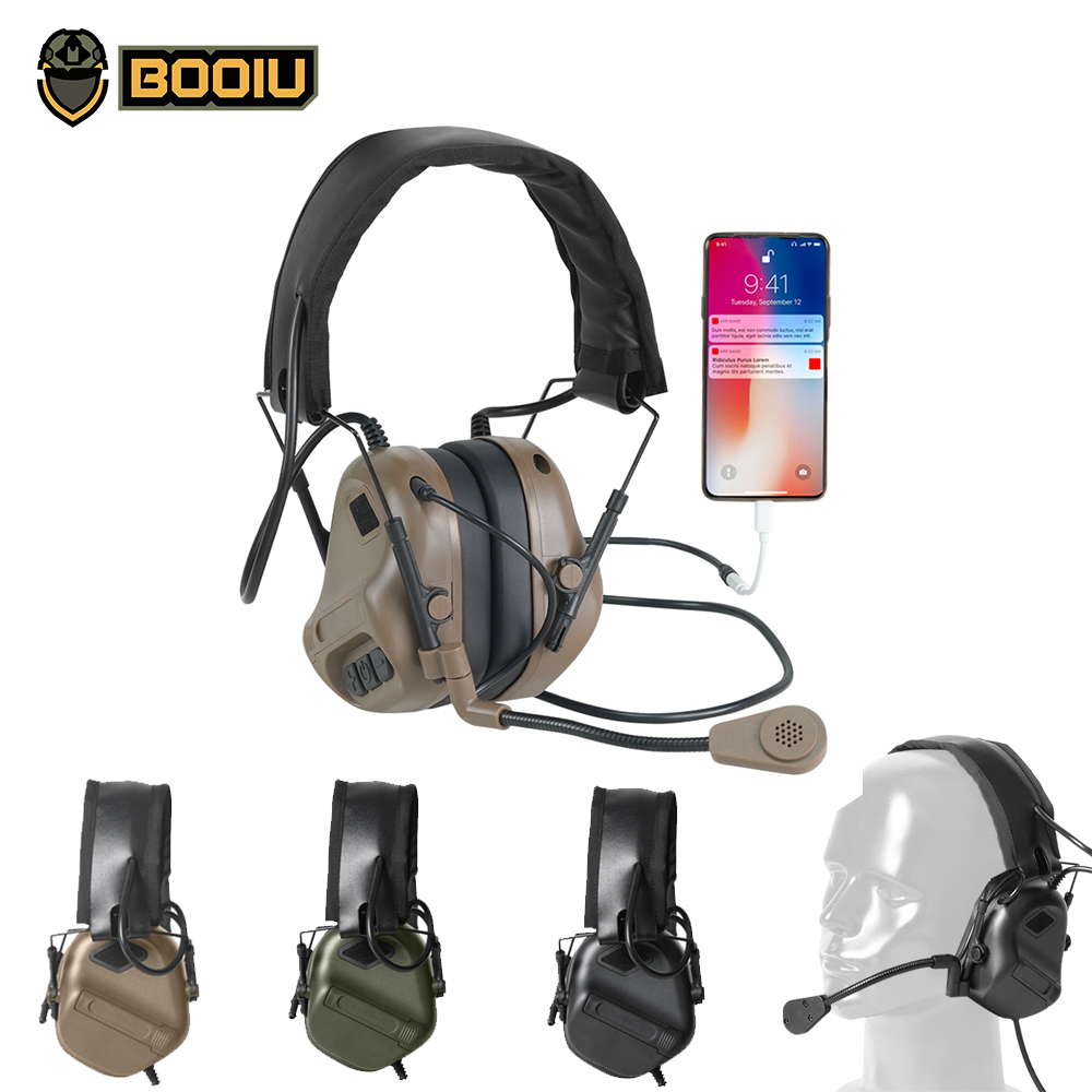 BOOIU Cuffie da tiro elettroni - Earmuffs Foldable recensione e prezzo