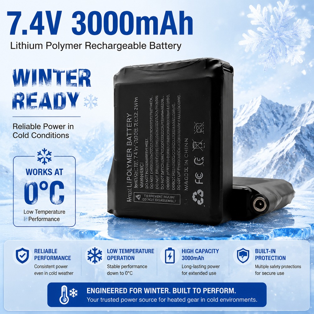 Batteria al litio 7.4V 3000mAh - Heated Vest Battery recensione e prezzo
