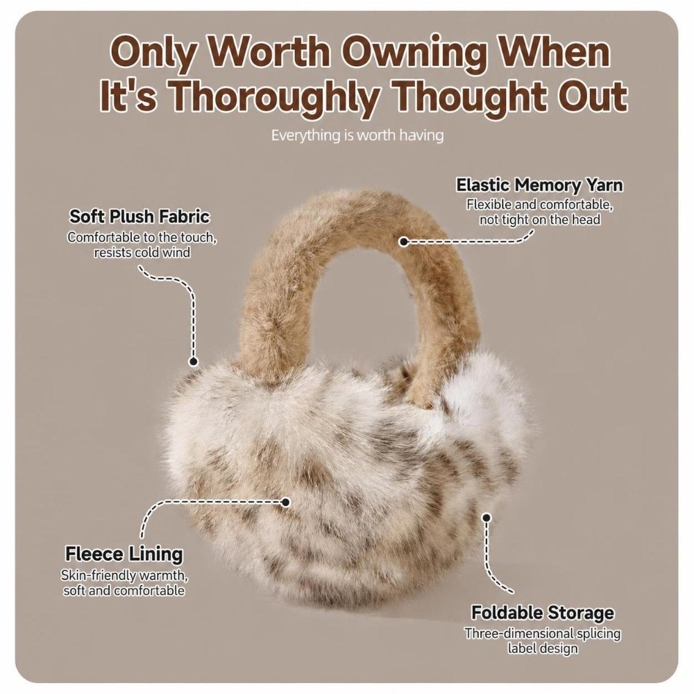Paraorecchie in Finta Pellicci - Earmuffs Foldable recensione e prezzo